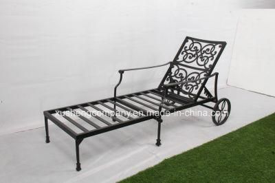 Cast Aluminium Sunlounge Outdoor Patio Garden Metal Furniture