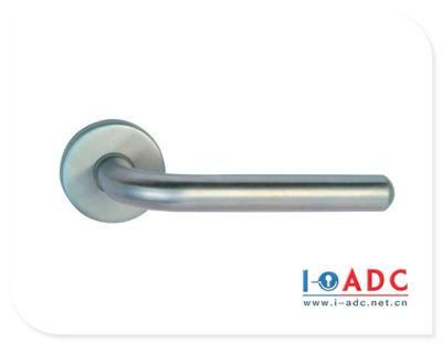 Door Furniture Hardware Accessories Stainless Steel Modern Round Rose Security Lever Tube Hollow Internal Wooden Door Handle