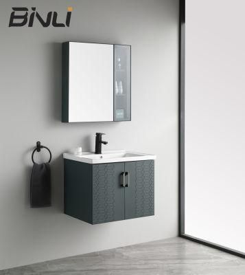 European Style Green Stainless Steel Bathroom Furniture Bathroom Cabinet with Cheap Factory Price