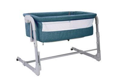 Height Adjustable Portable Folding Crib Cot Baby Bed in Competitive Price