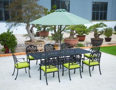8 Seats Patio Dining Table Furniture Aluminium Outdoor Garden Table Furniture
