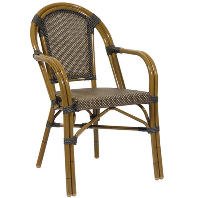 Anti UV Never Fading Color Low Price Fabric Outdoor Chair Aluminum Plastic Furniture