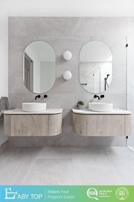European Curved Shape Wall Mount Modern Bathroom Furniture