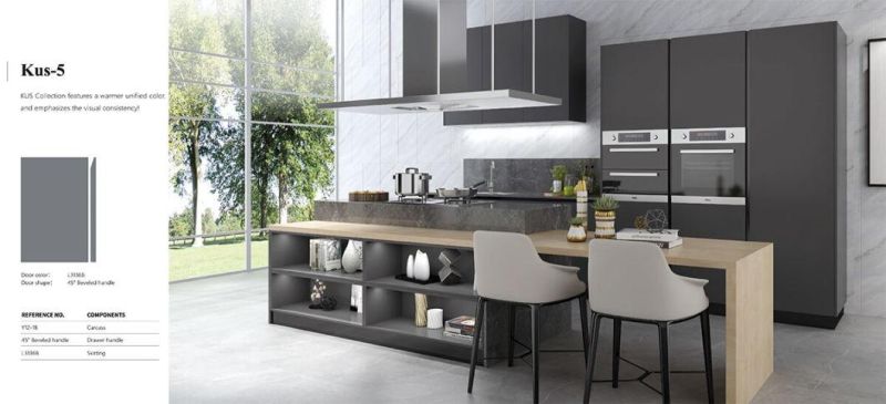 PA Wholesale Color Contrast Foshan Modern European Style Kitchen Cabinet