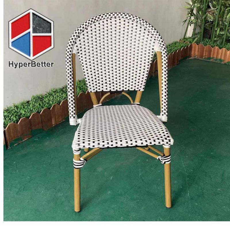 PE Rattan Table with Glass Table Top Garden Table