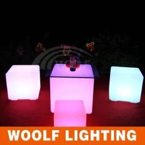 Sit up Colorful Light up LED Cube Chair