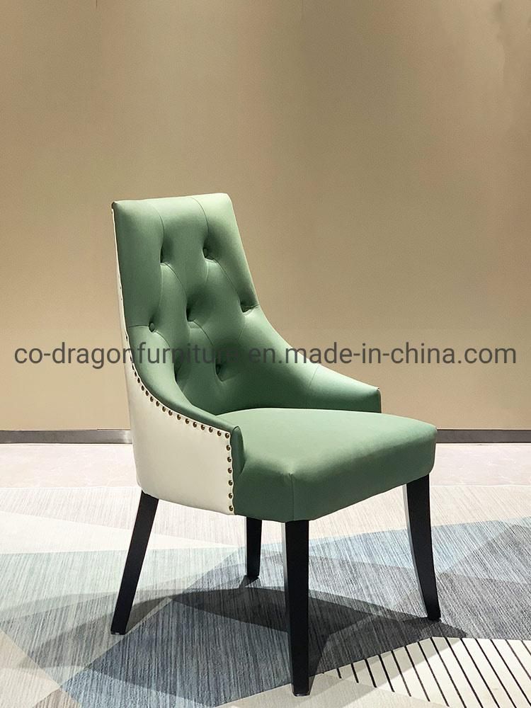 European Style High Quality Leather Dining Chair for Home Furniture