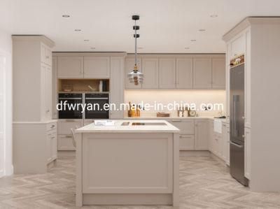 Luxury European Villa Style Solid Wood Kitchen Cabinet for Sale
