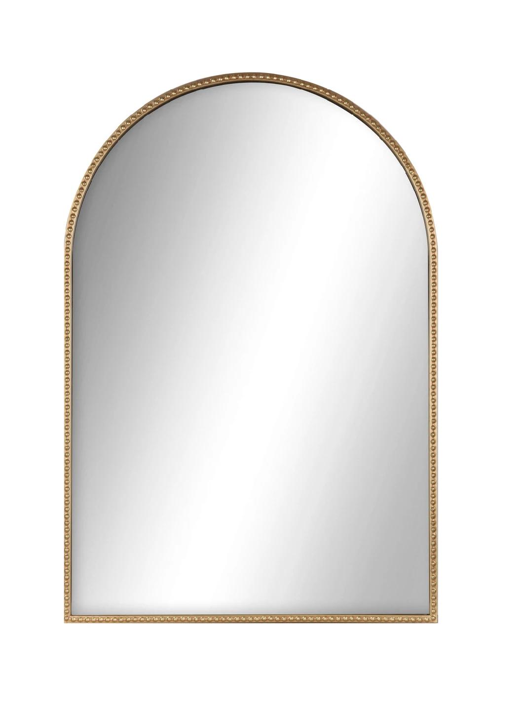 OEM Creative Modern Single Faced Bedroom Makeup Hotel Bathroom Gold Framed Mirror