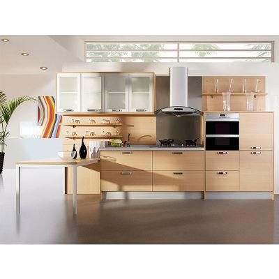 Best Price Classic Popular Italian Flat Door Wood Veneer Wall Laminate Kitchen Cabinet