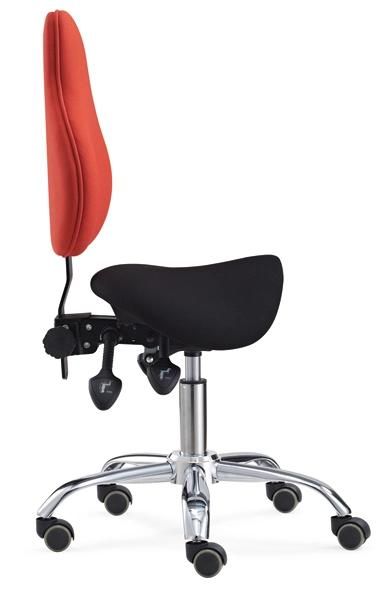 Swivel Adjustable Beauty Barber Chair Salon Stool with Backrest