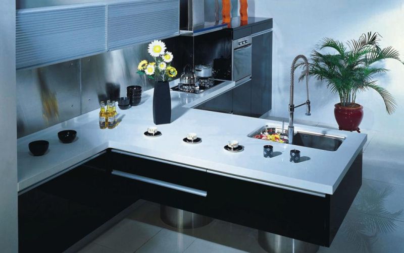 European Design MDF Melamine Lacquer UV High Grossy Kitchen Cabinet