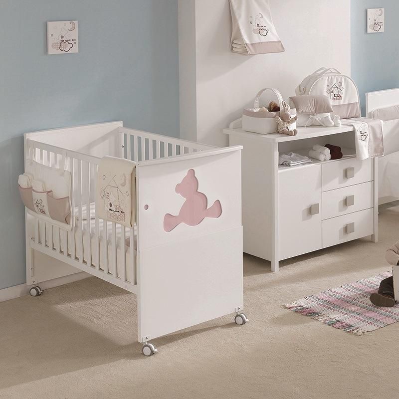 Nova European Design Newborn Baby Furniture Products Baby Crib Wooden Cot Bed Crib