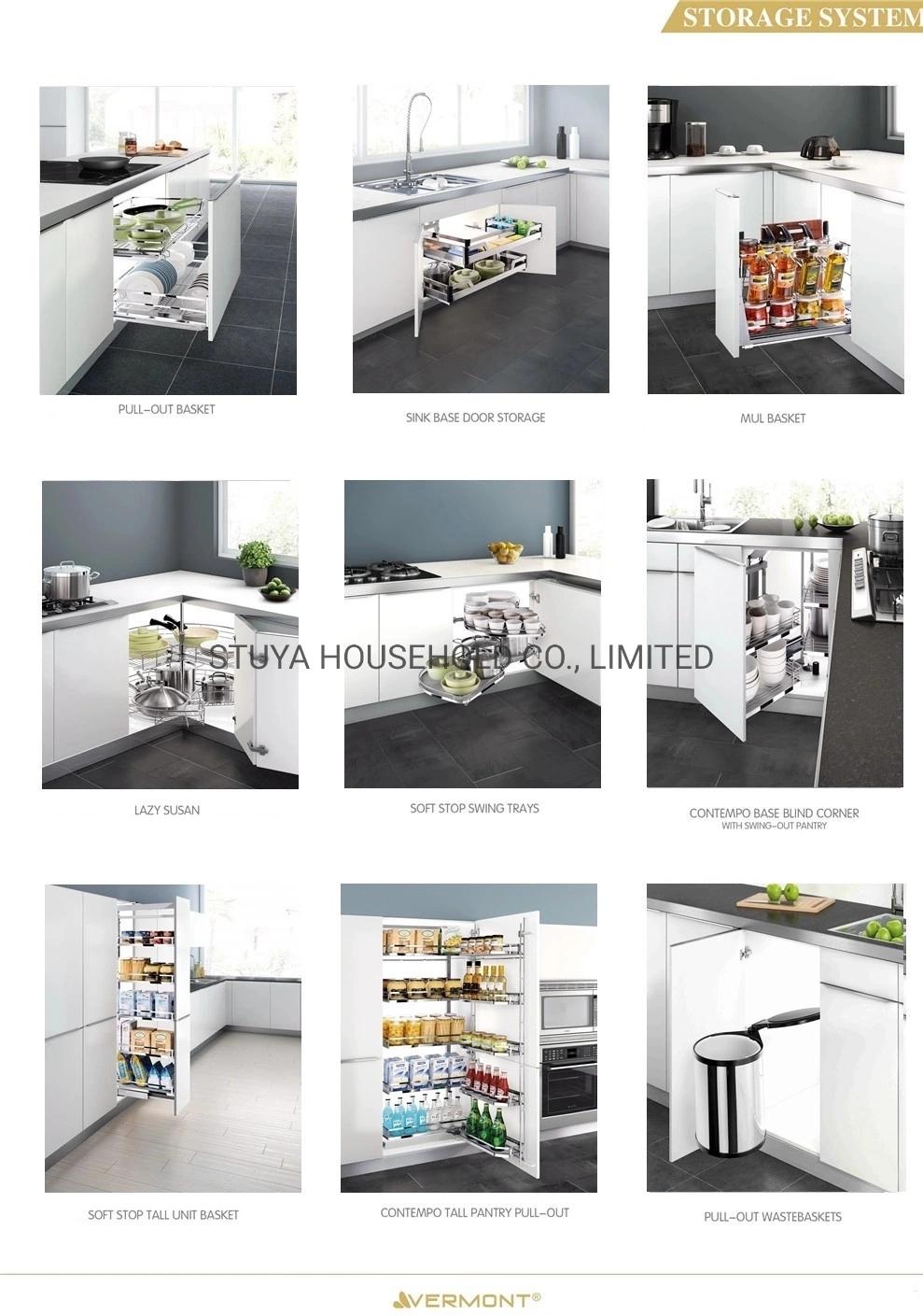 Modern Design Foshan Factory Austere European Style White Color Kitchen Furniture Kitchen Cabinet