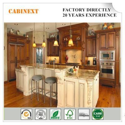 Antique Traditional Faceframe Style Wooden Kitchen Cabinet with Soft Close Cabinet Doors