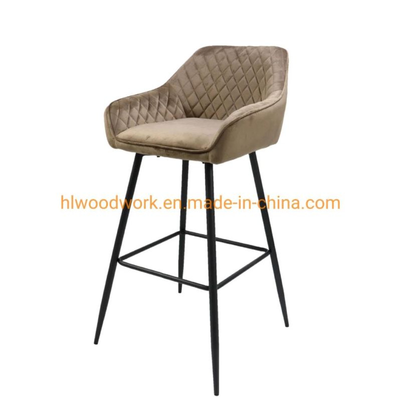 Commercial Furniture European High Quality Fancy Bar Club Modern New Design French Bar Chair Modern Leisure Adjustable Bar Stool Plastic Spoon Bar Chair