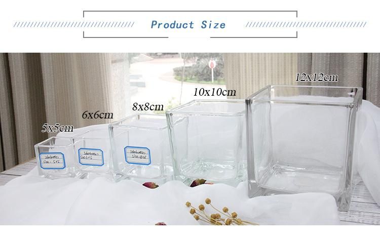 Promotional Various Sizes Empty Glass Candle Holders for Candle Making