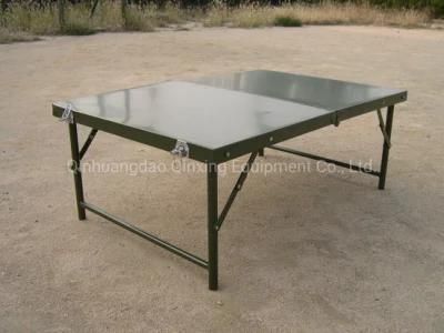 Qx Factory 1.1X0.6m Army Military Style Folding Table