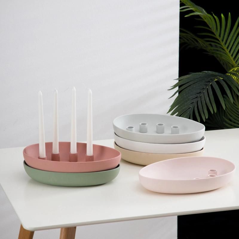 Porcelain Ceramic White Candle Bowls for Making Candles for Massage Candleholder