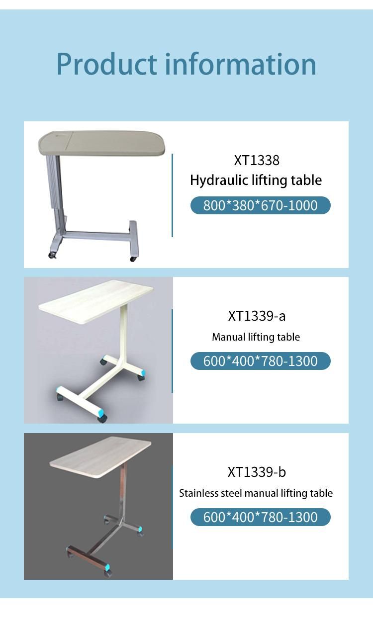 Stainless Steel Manual Lifting Table Xt1339-B