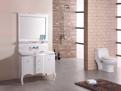 Luxury European Style Solid Wood Bathroom Furniture with Mirror