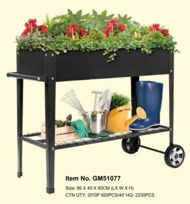 Factory Direct Sell Wholesales Galvanized Steel Raised Garden Bed Elevated Planter Box