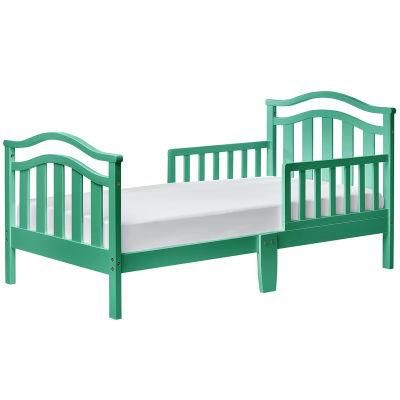 Classic Green Solid Wood Toddler Bed