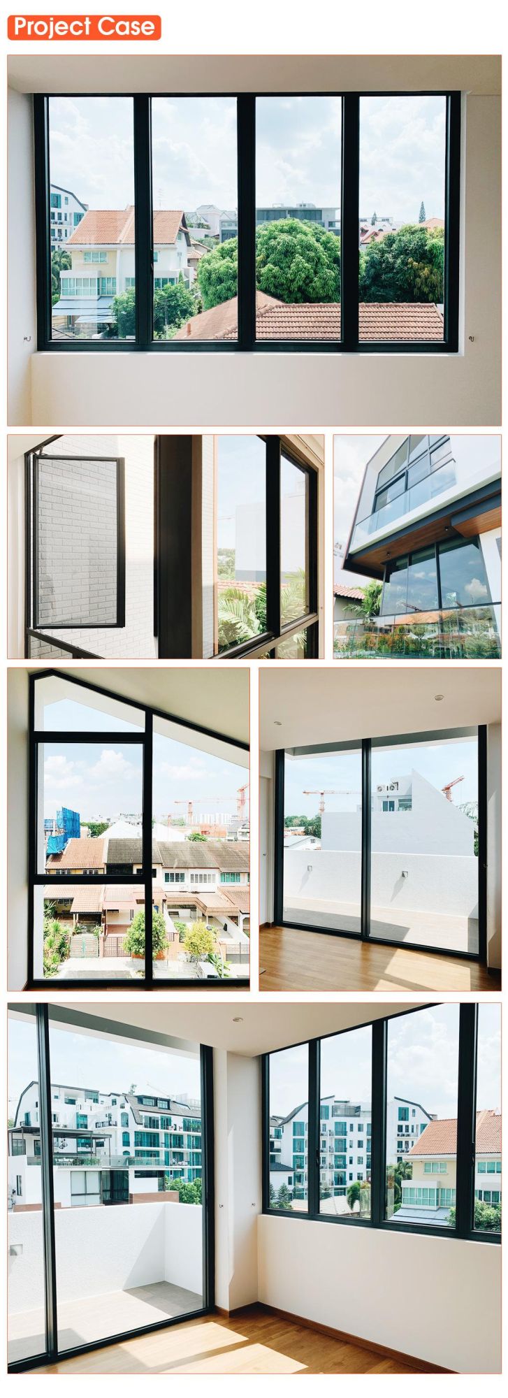 Hopo New Design Rosette Free Handle for Window and Door