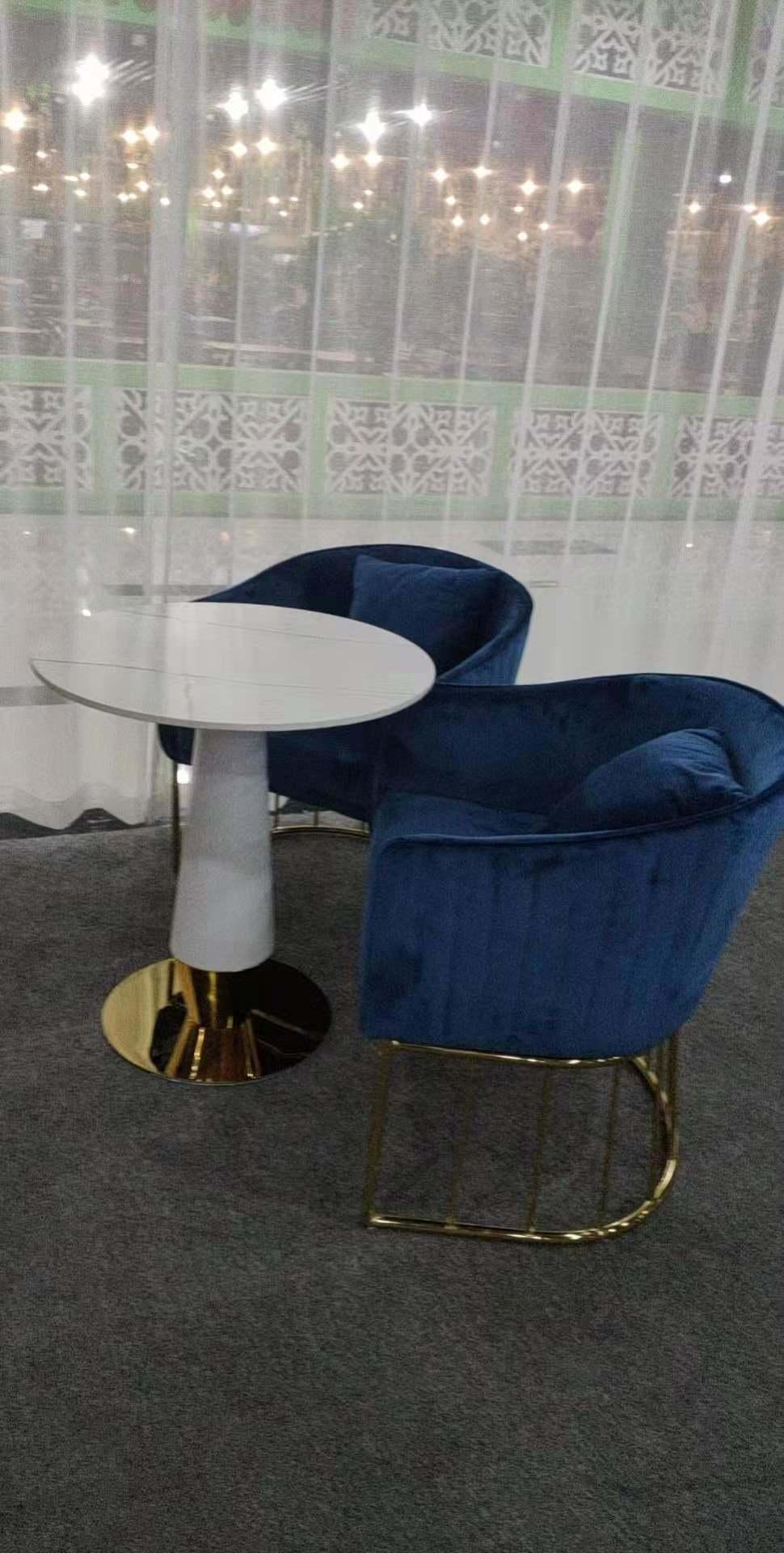 European Scandinavian Design Nordic Reproduction Style Velvet Chair