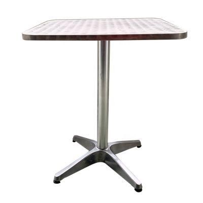 Commercial Advertising Cheap Stainless Steel Outdoor Street Restuarant Table