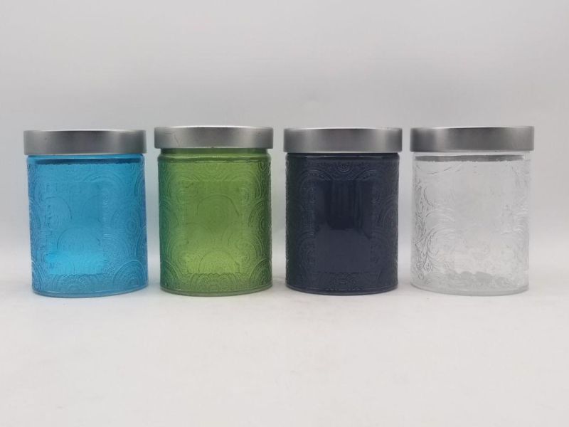 Glass Candle Holder with Various Customized Colors for Derection