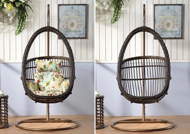 Patio Outdoor Hanging Egg Chair Garden Furniture PE Rattan Swings Chair Leisure Chair