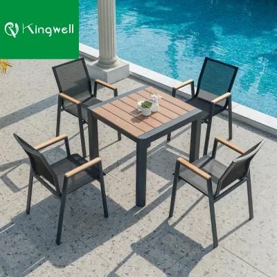 Modern Chinese Garden Aluminum Customized Leisure Outdoor Table Set Furniture for Hotel