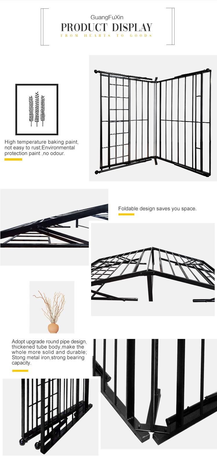 China Supply High Quality Single Metal Frame Folding Bed for Sale