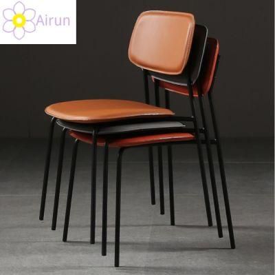 Nordic Golden Lounge Backrest Iron Light Luxury Dining Chair Bedroom Dressing Makeup Stool Chair