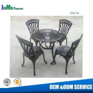 Outdoor Cast Aluminum Furniture Cast Dining Table and Chair (JMC020)