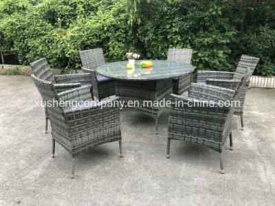 Hot Sale Outdoor Furniture Rattan Table Garden Set with Chairs