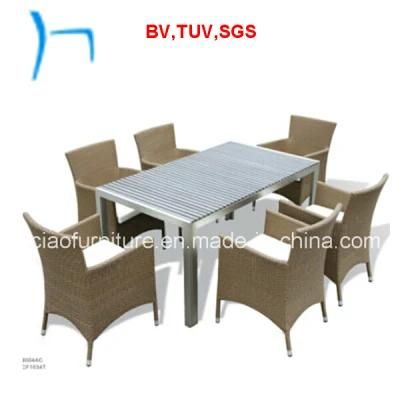 F-Patio Outdoor Furniture PS Wood Table (CF1034t +8004AC)