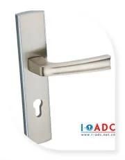 Fashion Anti-Corrosion / Anti-Rust Door Handle Zinc Alloy Outdoors Interior Door Handles with Plate