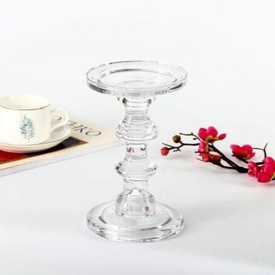 Home Decoration Candlestick Glassware Glass Candle Holders