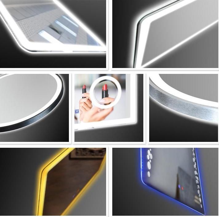 Sairi Sairi Customized Shape Size Bathroom Smart LED Light Mirror From Henan Factory