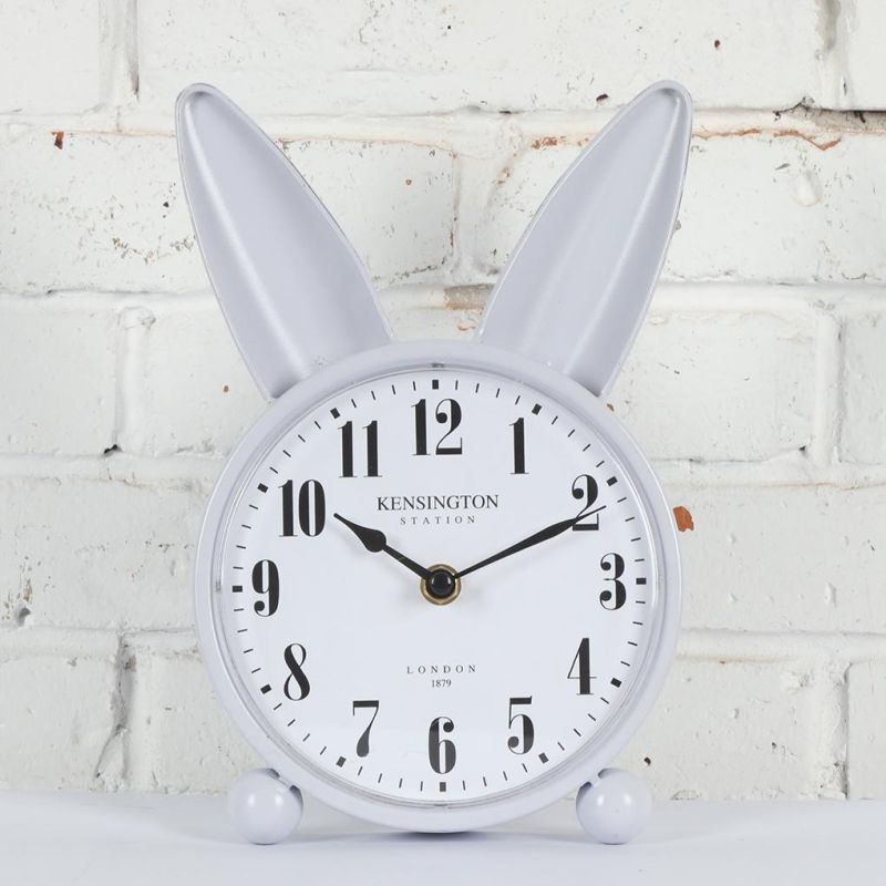 Metal Rabbit Shape Table Clock for Kids, Leader & Unique Table Clock, Iron Table Clock, Promotional Clock, Desk Clock, Rabbit Table Clock, Kids Table Clock