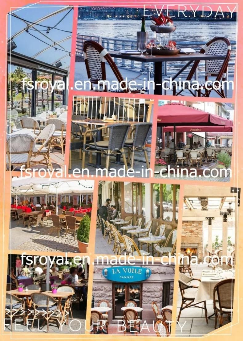 Outdoor Dining Furniture Restaurant Cafe Cane Rattan Garden Furniture