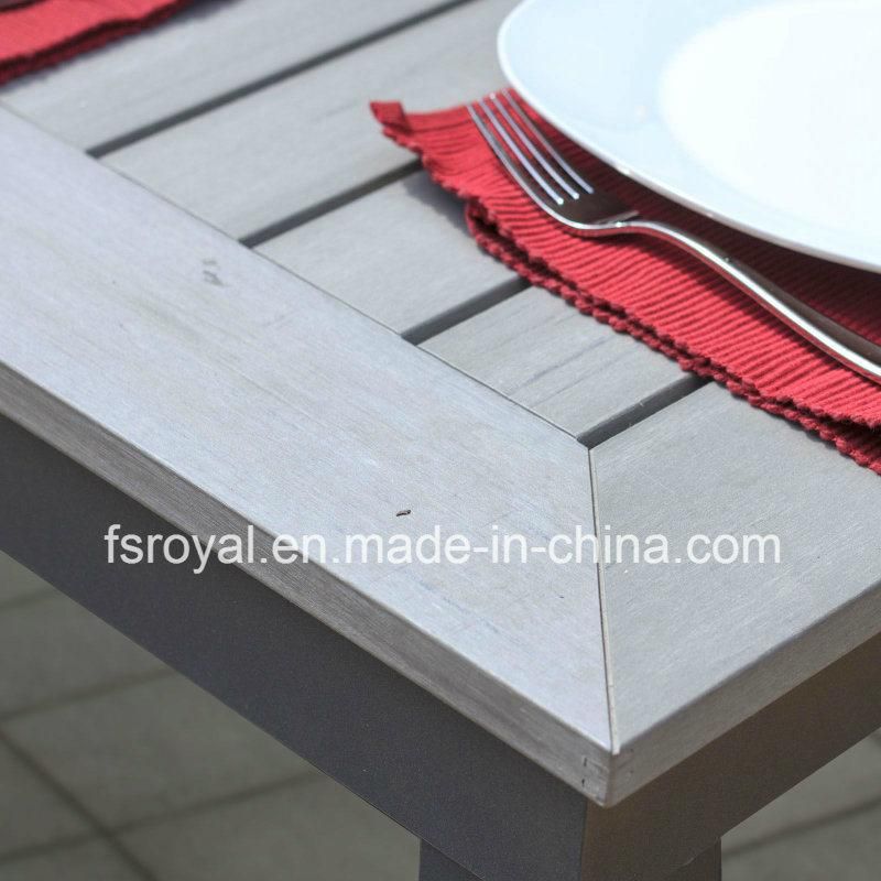 Morden Outdoor Furniture Home Hotel Restaurant Patio Garden Sets Dining Table Set Aluminum Rattan Plastic Wood Polywood Outdoor Chair