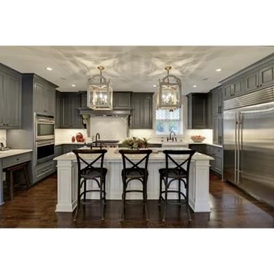 Home Modern Custom Commerical Shaker Solid Wood Design Kitchen Cabinets