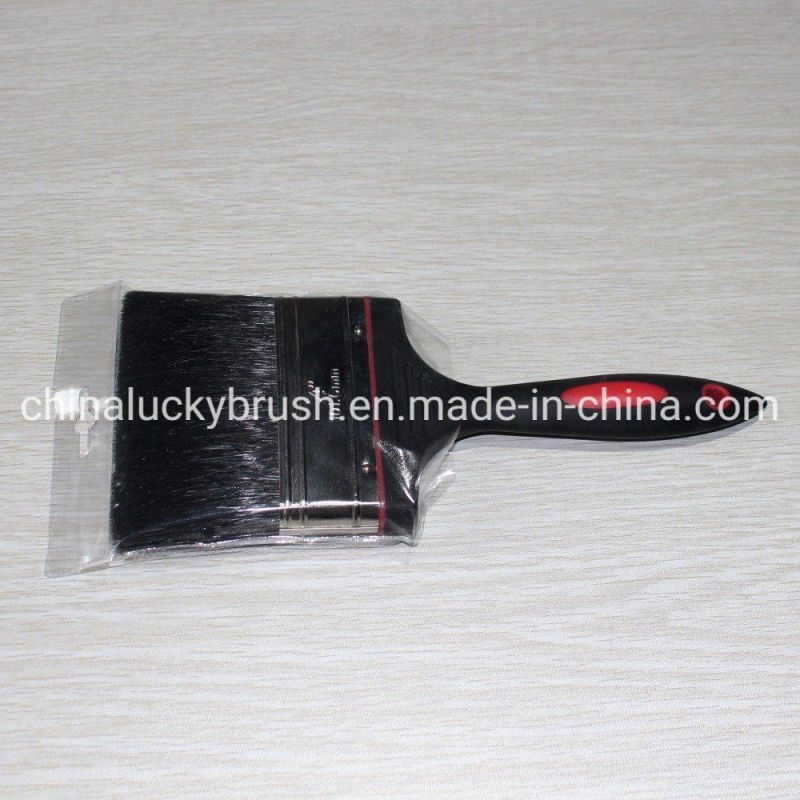 4inch Black Pure Bristle Paint Brush (YY-HL022)