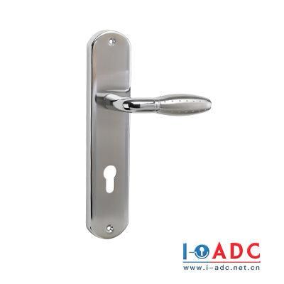 Wholesale Long Plate Door Handle/Entry Push Pull Handle with Back Plate/Door Handle Sets on Long Plate