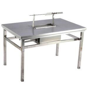 Factory Direct Sales of Multi-Function Smokeless Charcoal Barbecue Table for Barbecue Restaurant