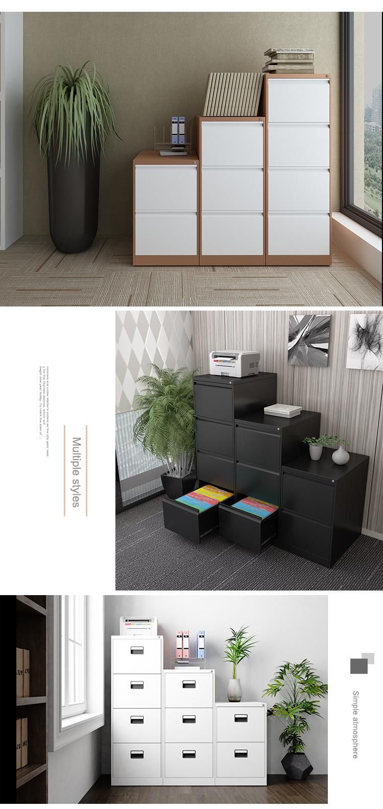 European Style Two Drawer File Cupboard, Modern Steel Office Furniture.