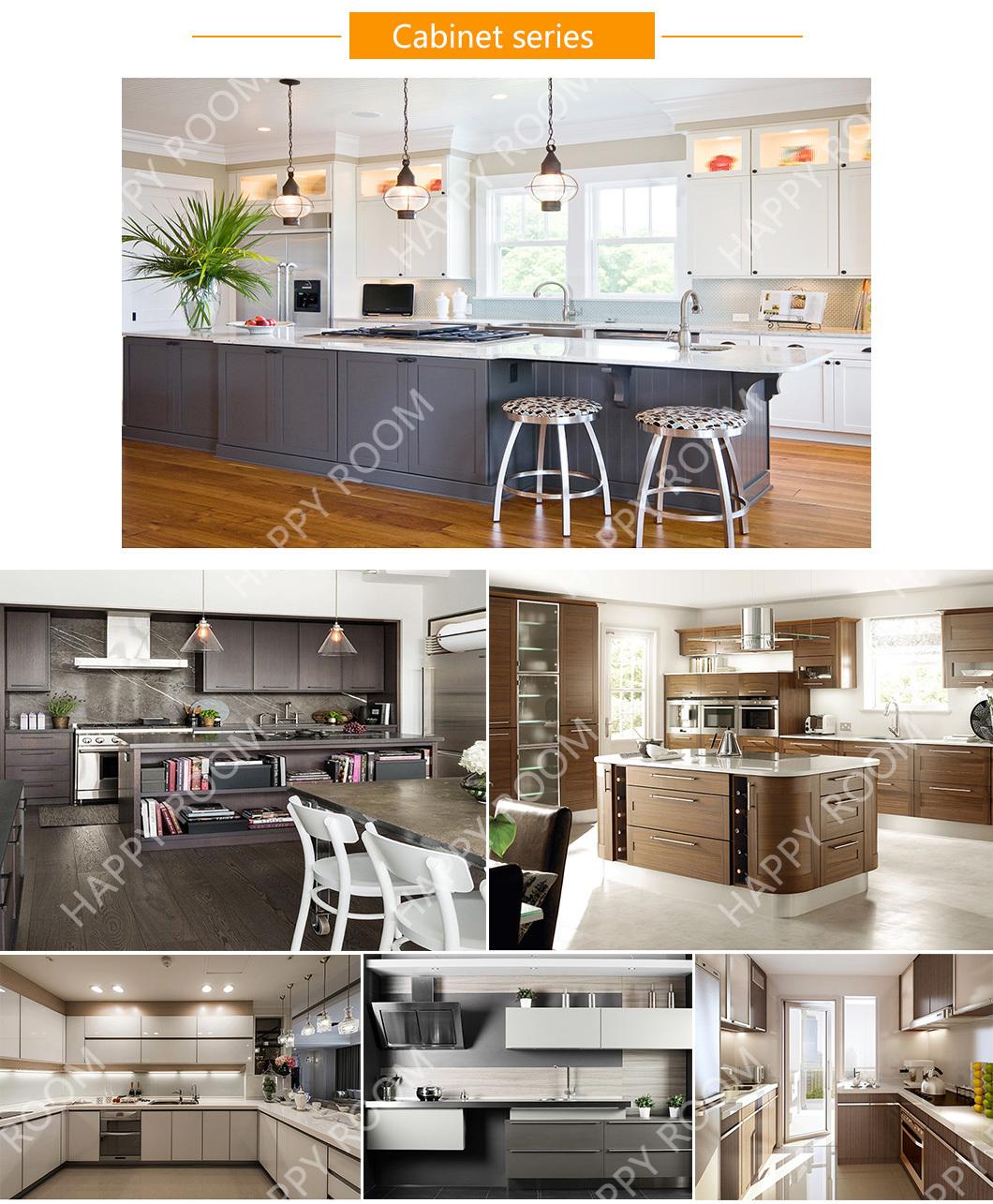 Modern Affordable Luxury Style Aluminium Aluminum Wood Grain Kitchen and Durable Furniture Various Design Kitchen Cabinets